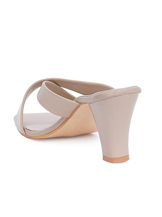 Denill Women Cross Strap Cone Heels - Image 3
