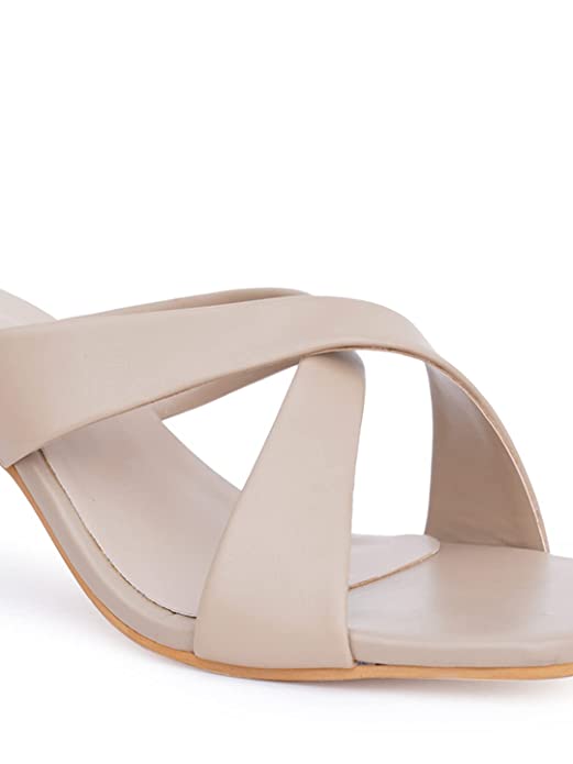 Denill Women Cross Strap Cone Heels - Image 2