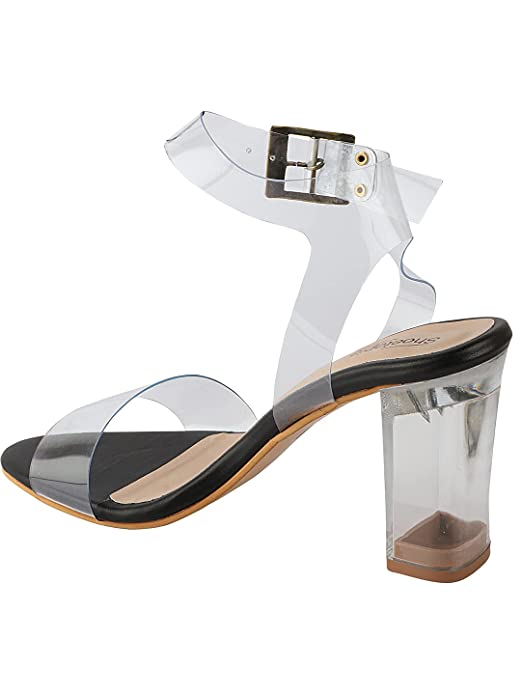 Shoetopia Womens/Girls Block Heels Sandals with Buckles - Image 4