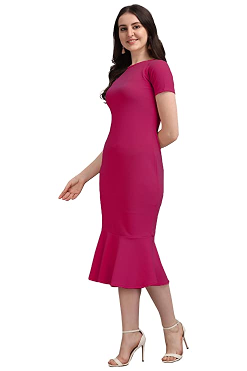 PURVAJA Women's Midi Bodycon Dress - Image 3
