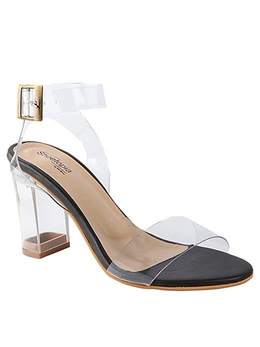 Shoetopia Womens/Girls Block Heels Sandals with Buckles