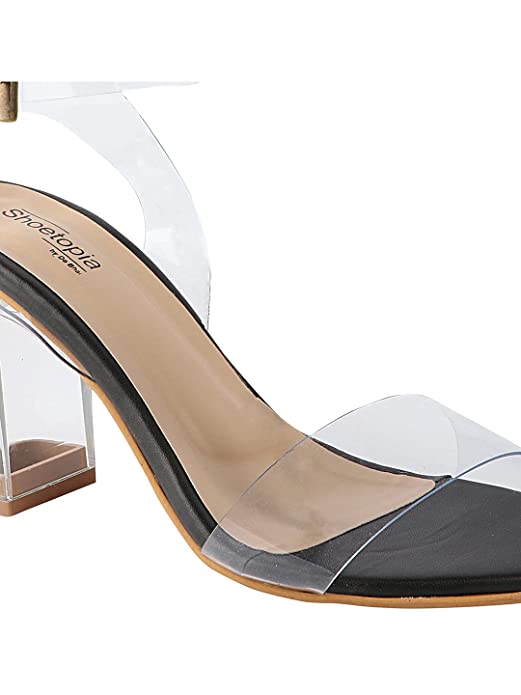 Shoetopia Womens/Girls Block Heels Sandals with Buckles - Image 6