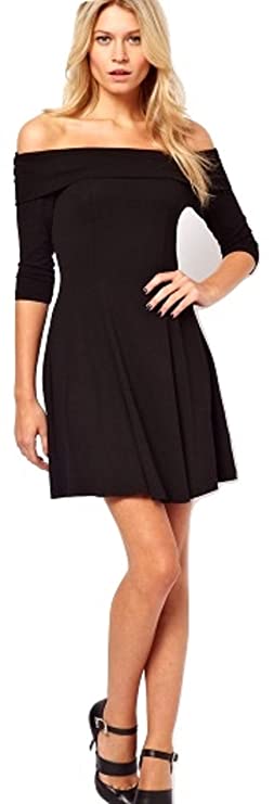 Magna OVERFOLD Offshoulder Skater Dress - Image 4