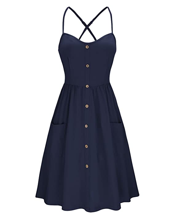 KILIG Women's Long Sleeve Dresses Casual Button Down Midi Dress with Pockets - Image 2