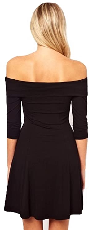 Magna OVERFOLD Offshoulder Skater Dress - Image 2