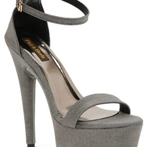 Flat n heels Womens Grey Sandals FnH 6304-GRY