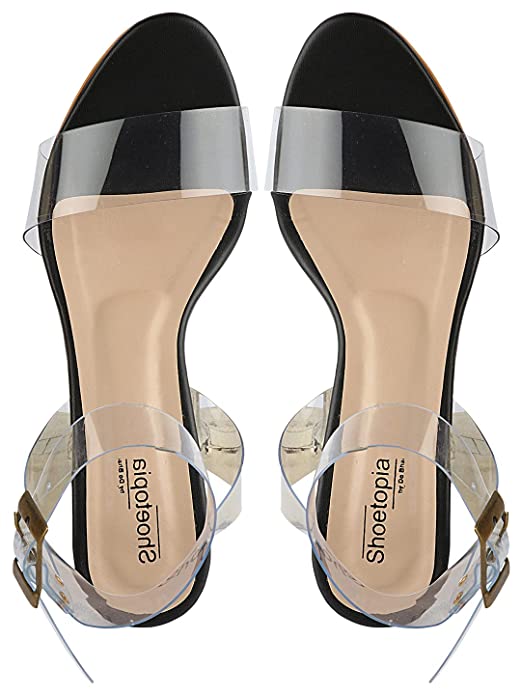 Shoetopia Womens/Girls Block Heels Sandals with Buckles - Image 3