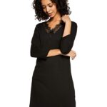 VERO MODA Women's Synthetic A-Line Knee-Length Dress