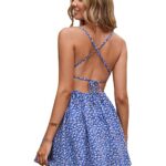 Aahwan Women's & Girls' Backless Floral Printed Cami Dress