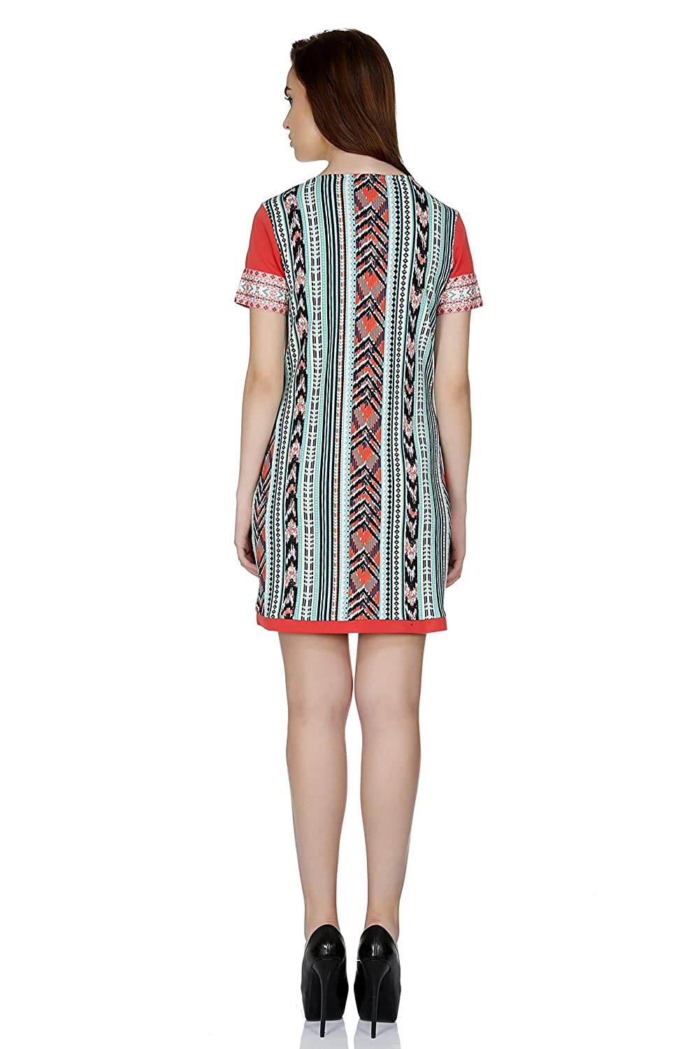 FUSION BEATS Women Blended Polyester Multi Printed Tunic - Image 3
