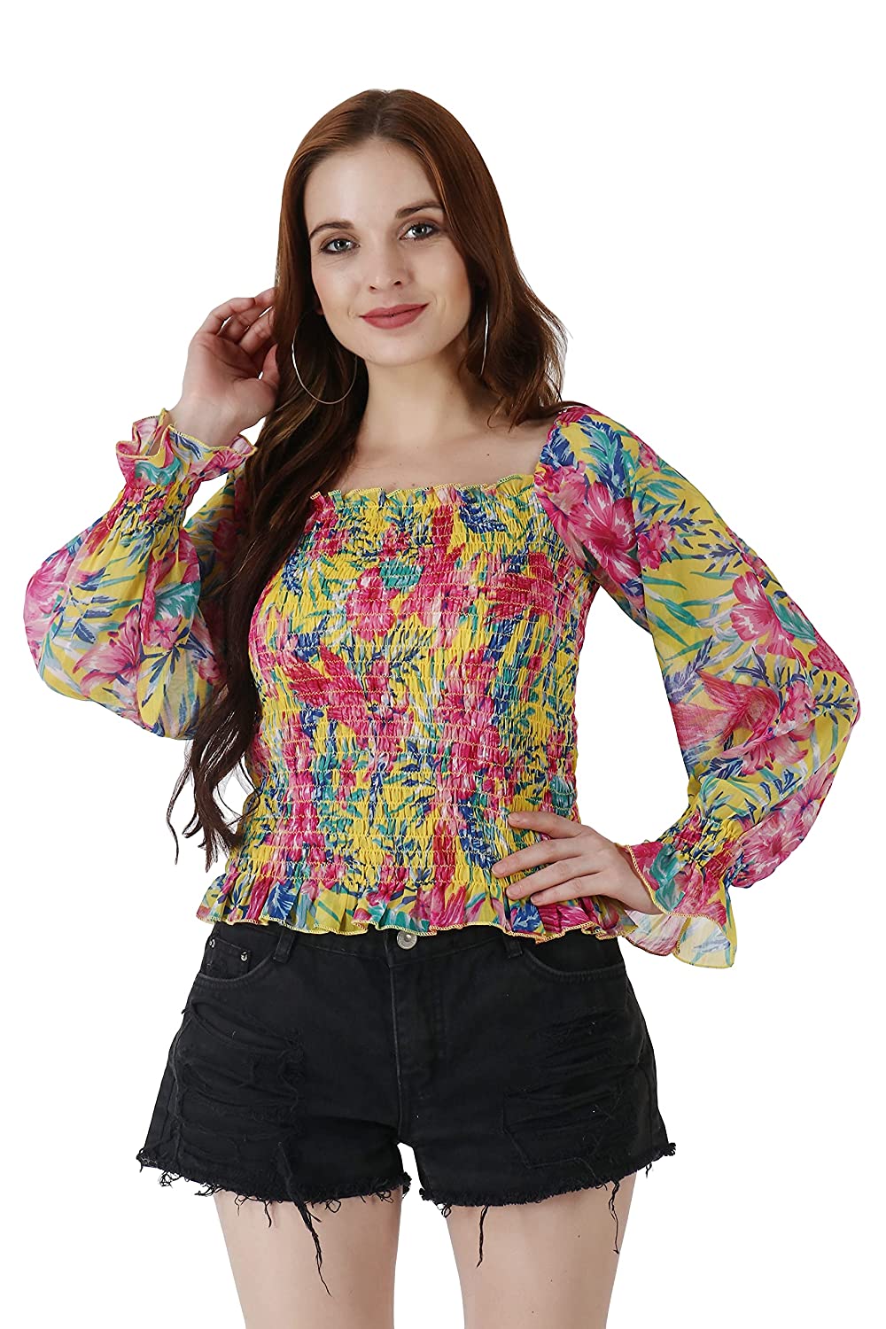 POPWINGS Casual Latest Full Sleeves Top for Women