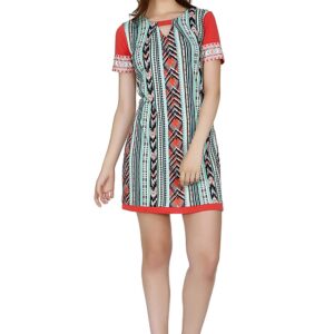 FUSION BEATS Women Blended Polyester Multi Printed Tunic