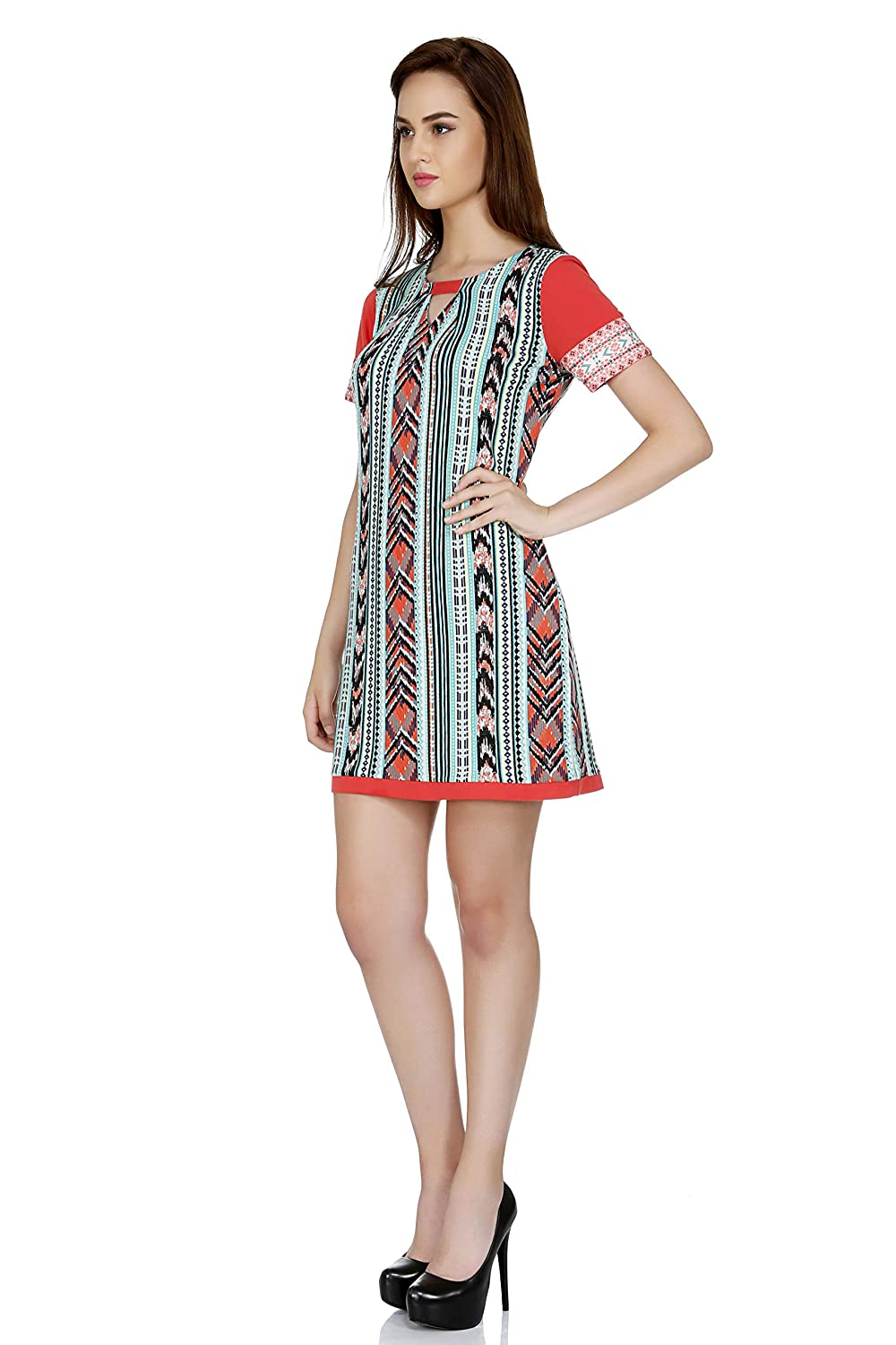 FUSION BEATS Women Blended Polyester Multi Printed Tunic - Image 4