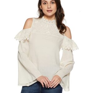 VERO MODA Women's Plain Regular Fit Top