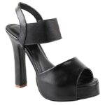 Shoetopia Womens/Girls Solid Peep Toed Platform Heels