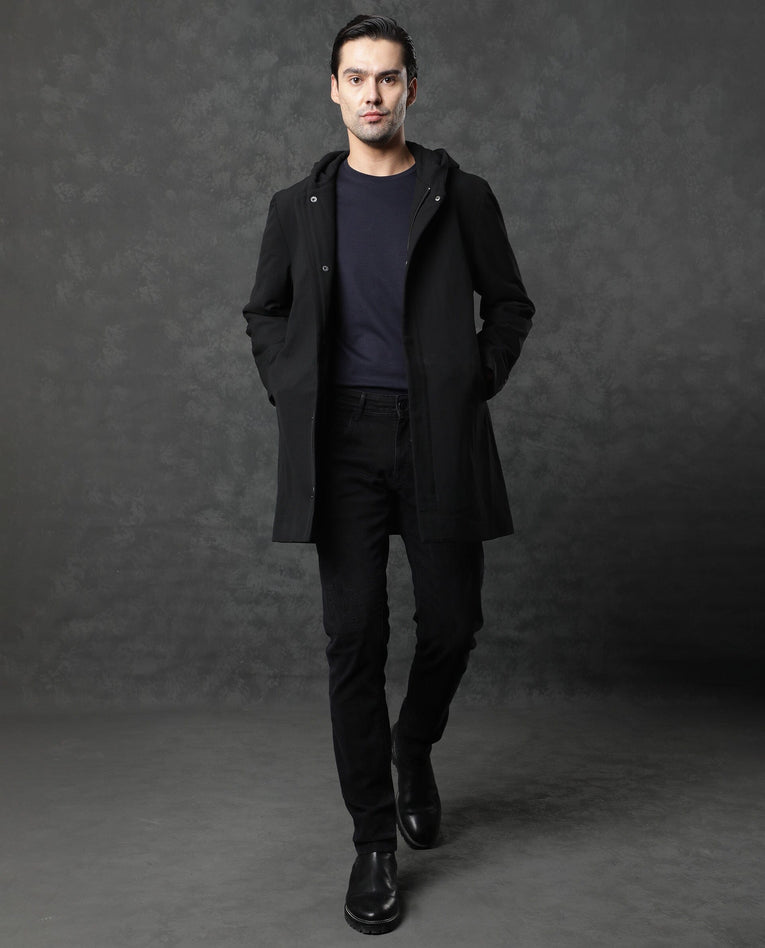 PREMIUM STRETCH COAT WITH HOOD - Image 2