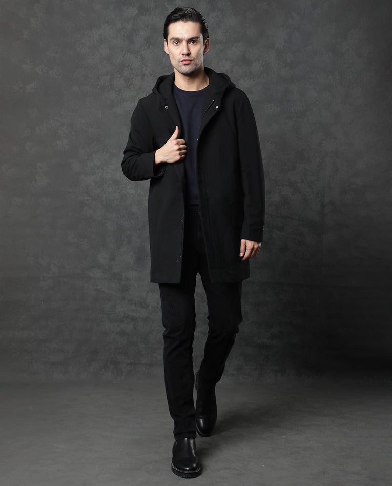 PREMIUM STRETCH COAT WITH HOOD - Image 3